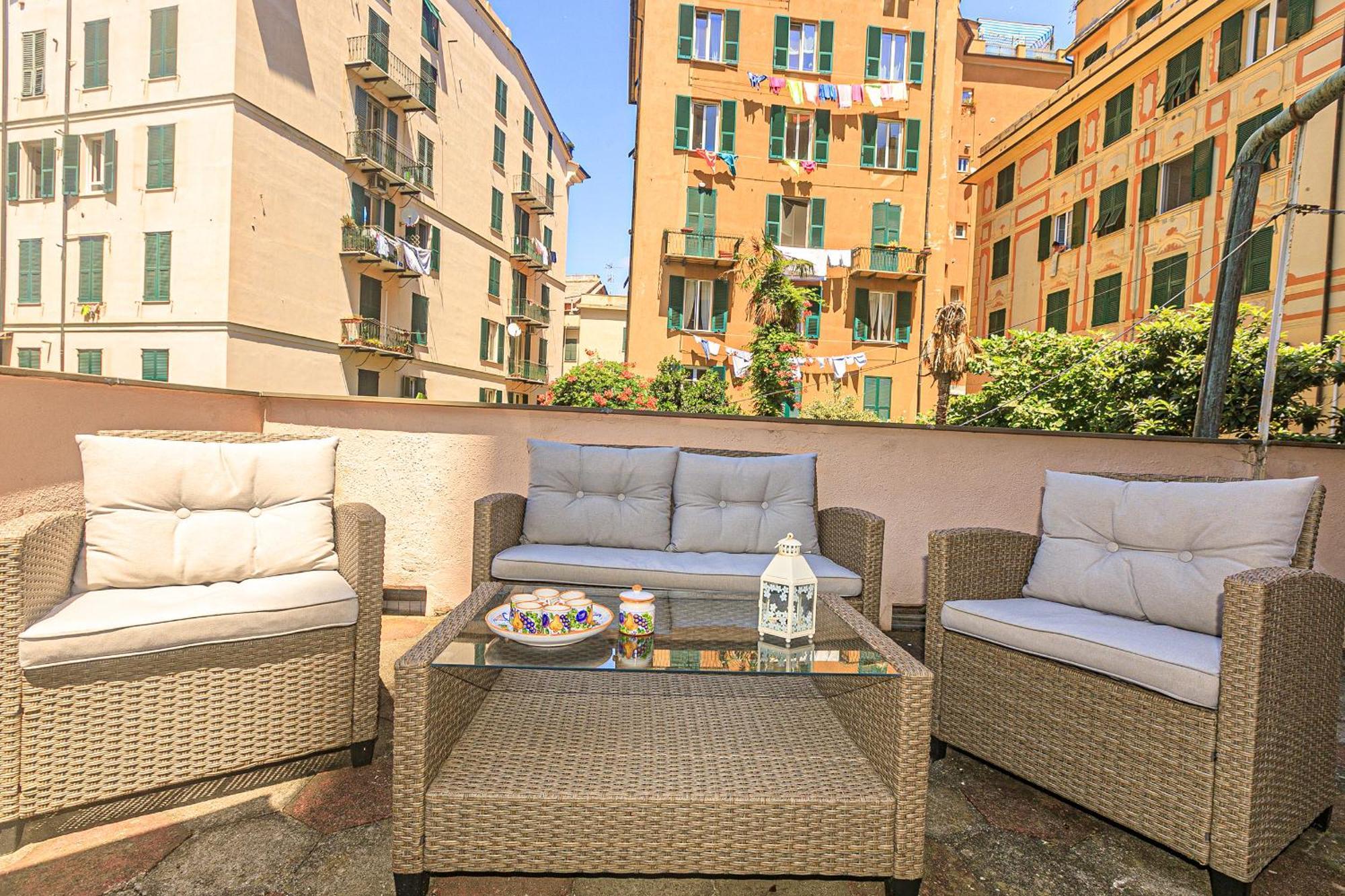 Sole, Terrazza, Centro Citta E Wi-Fi Veloce! Apartment Genoa Ngoại thất bức ảnh